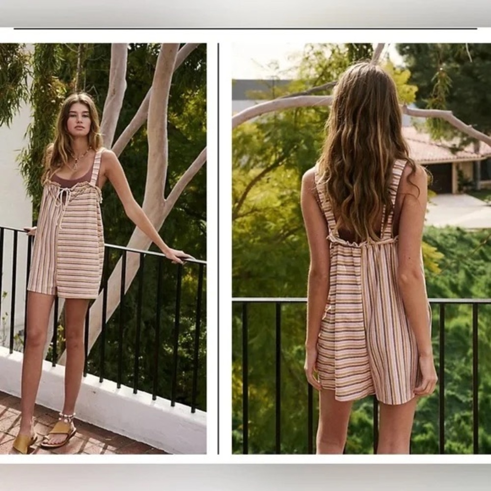 COPY - Free people Marianna Striped Romper size XS - Picture 4 of 8